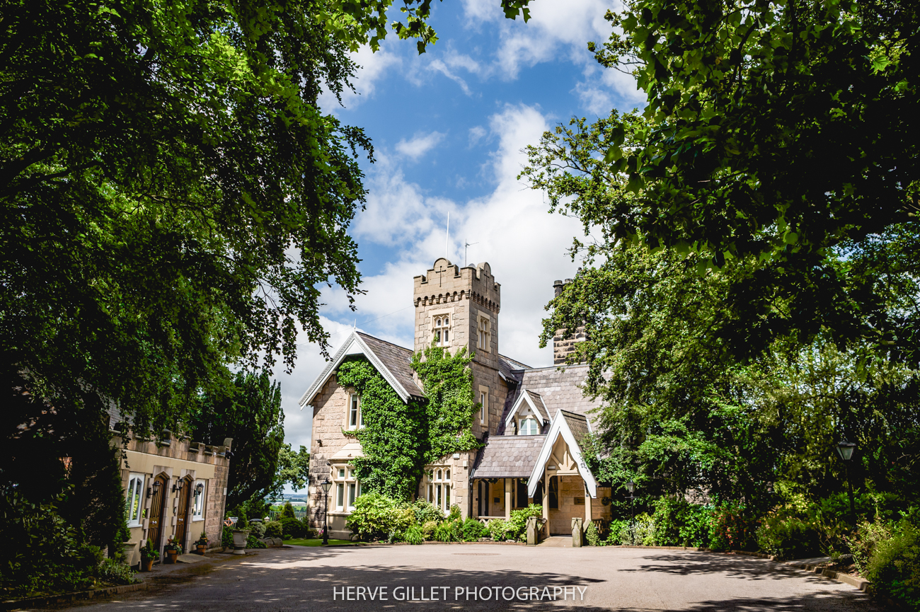 west tower outside the tower wedding photography