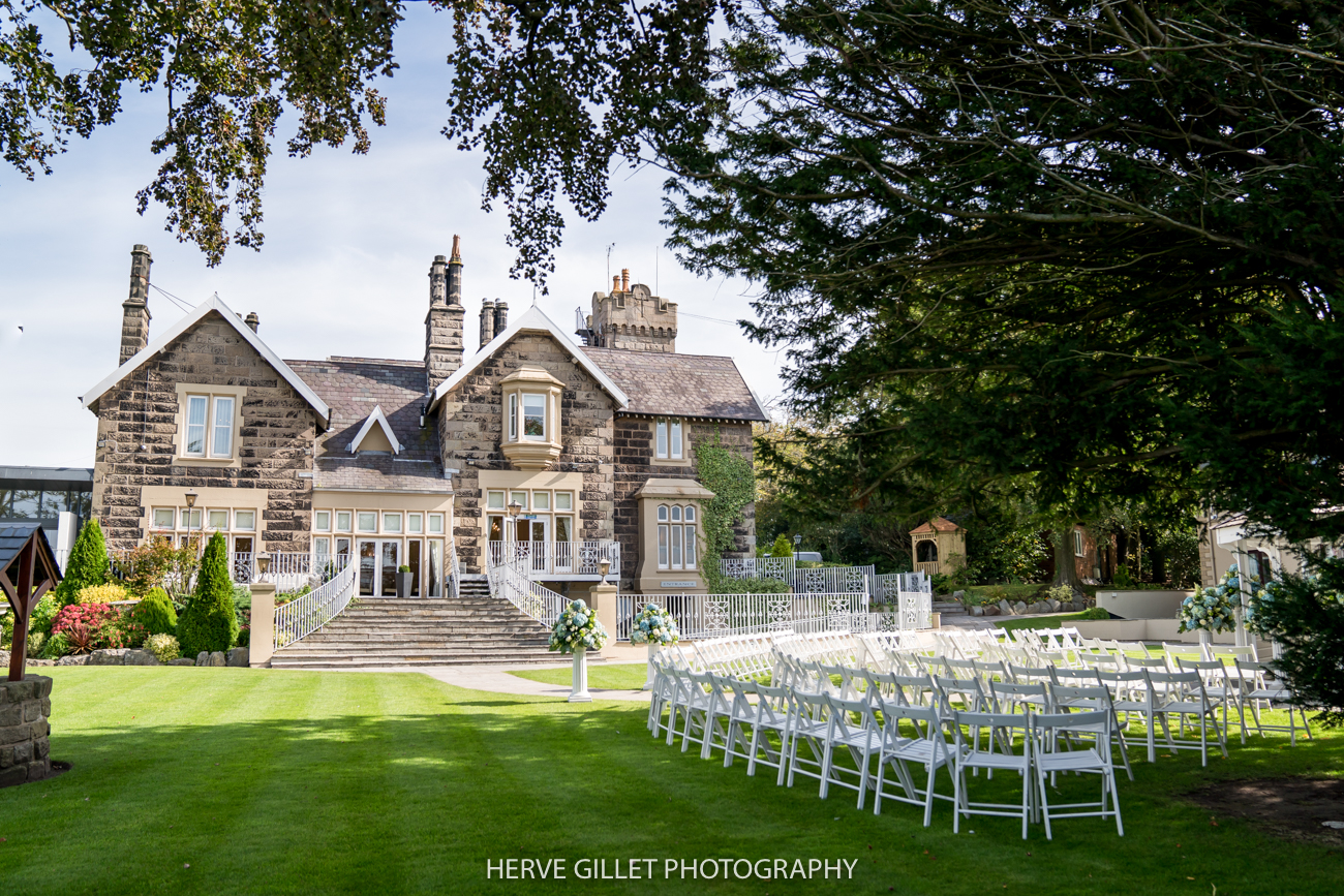 West Tower garden wedding photography