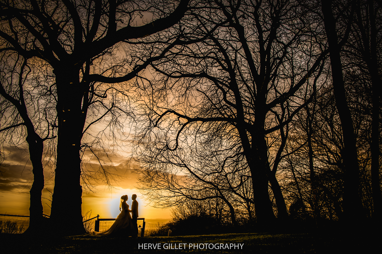 under the three at the West Tower wedding Photography